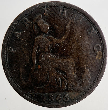 1866 Victoria Farthing Coin | Fine Collectable Grade | a6791