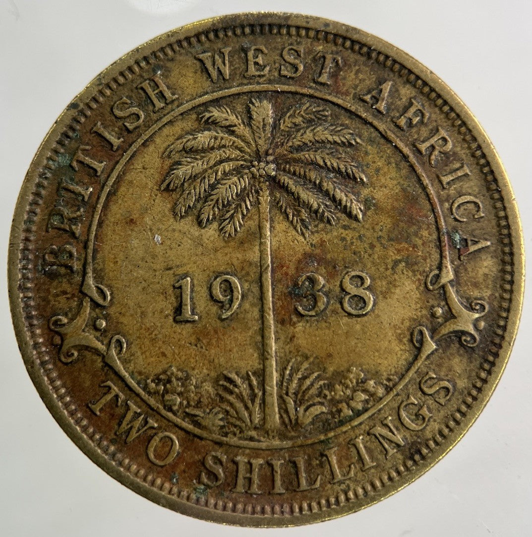 1938 West Africa Two Shillings Coin | Fine Collectable Grade
