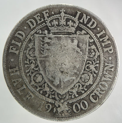1900 Victoria Half - Crown Silver Coin | Collectable Grade