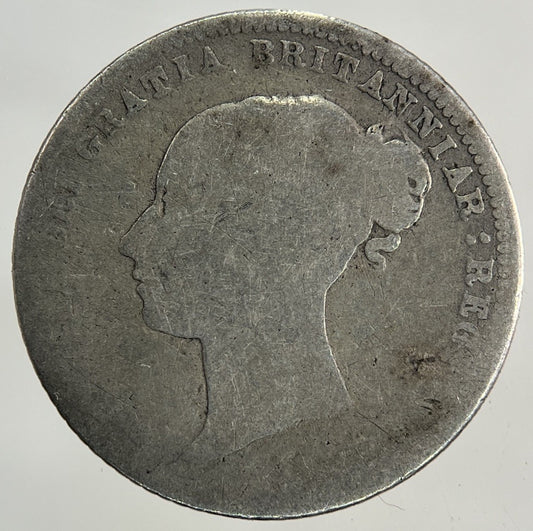 1872 Victoria Sixpence Silver Coin | Worn Grade