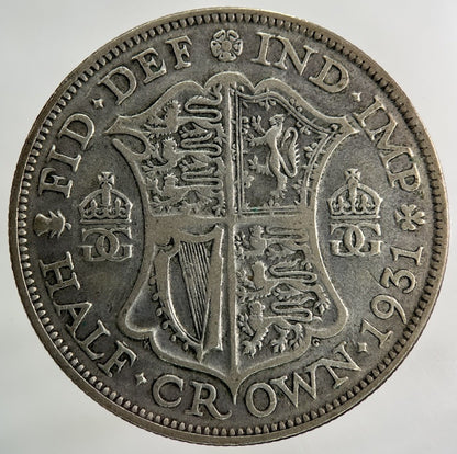 1931 George V Half - Crown Silver Coin | Collectable Grade