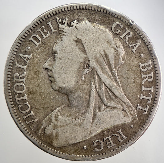 1893 Victoria Half - Crown Silver Coin | Collectable Grade