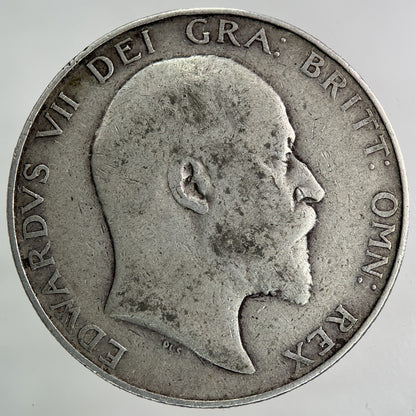 1906 Edward VII Half - Crown Silver Coin | Fine Collectable Grade