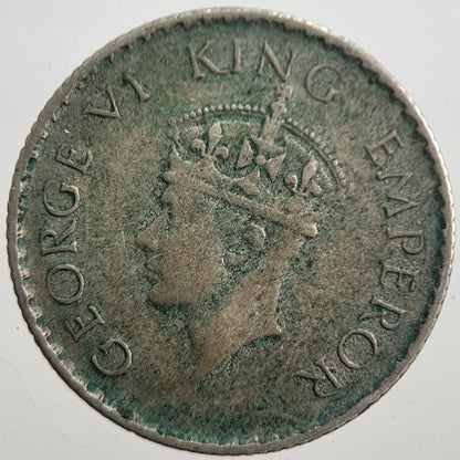 1940 India 1/4 Quarter Rupee Silver Coin | Collectable Grade | a7672