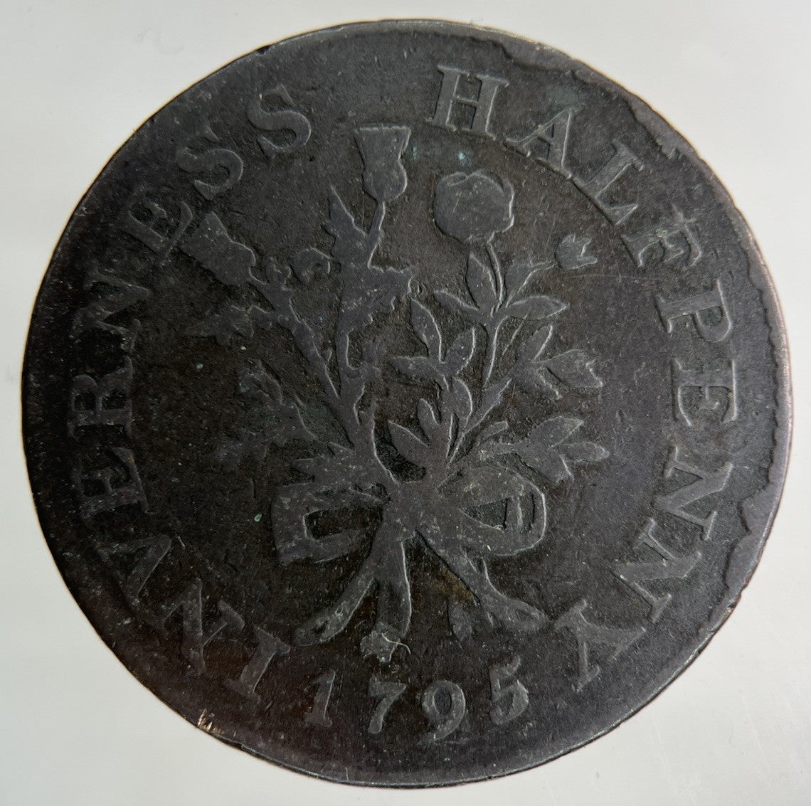 1795 British Inverness Half - Penny Coin | Collectable Grade