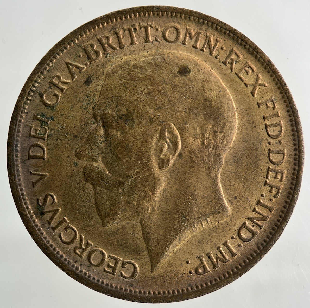 1918 George V One Penny Coin | Very High Grade