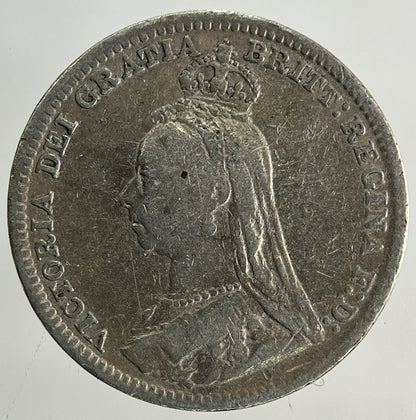 1890 Victoria Threepence Silver Coin | Fine Collectable Grade