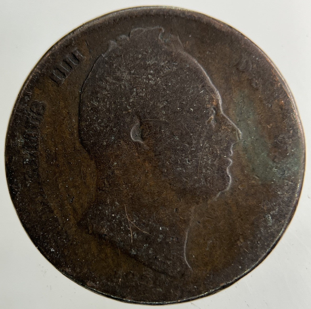 1834 William IV Farthing Coin | Fair Grade