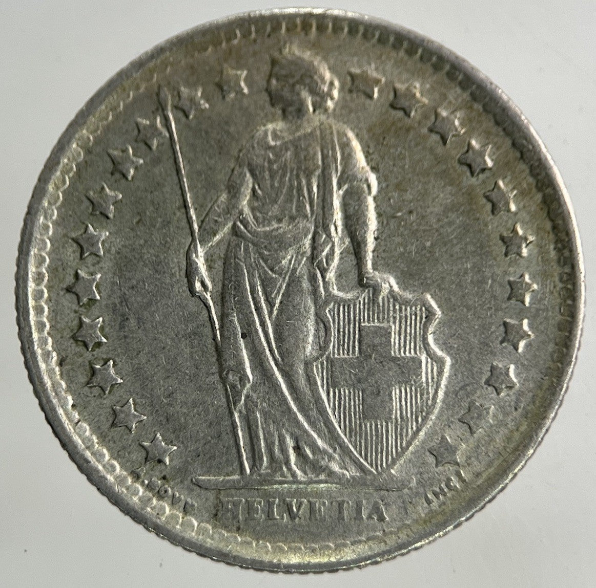 1959 Switzerland Swiss Half 1/2 Franc Silver Coin | Very High Grade