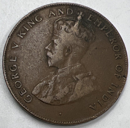 1922 Mauritius 5 Cents George V Coin | Collectable Grade | a1049
