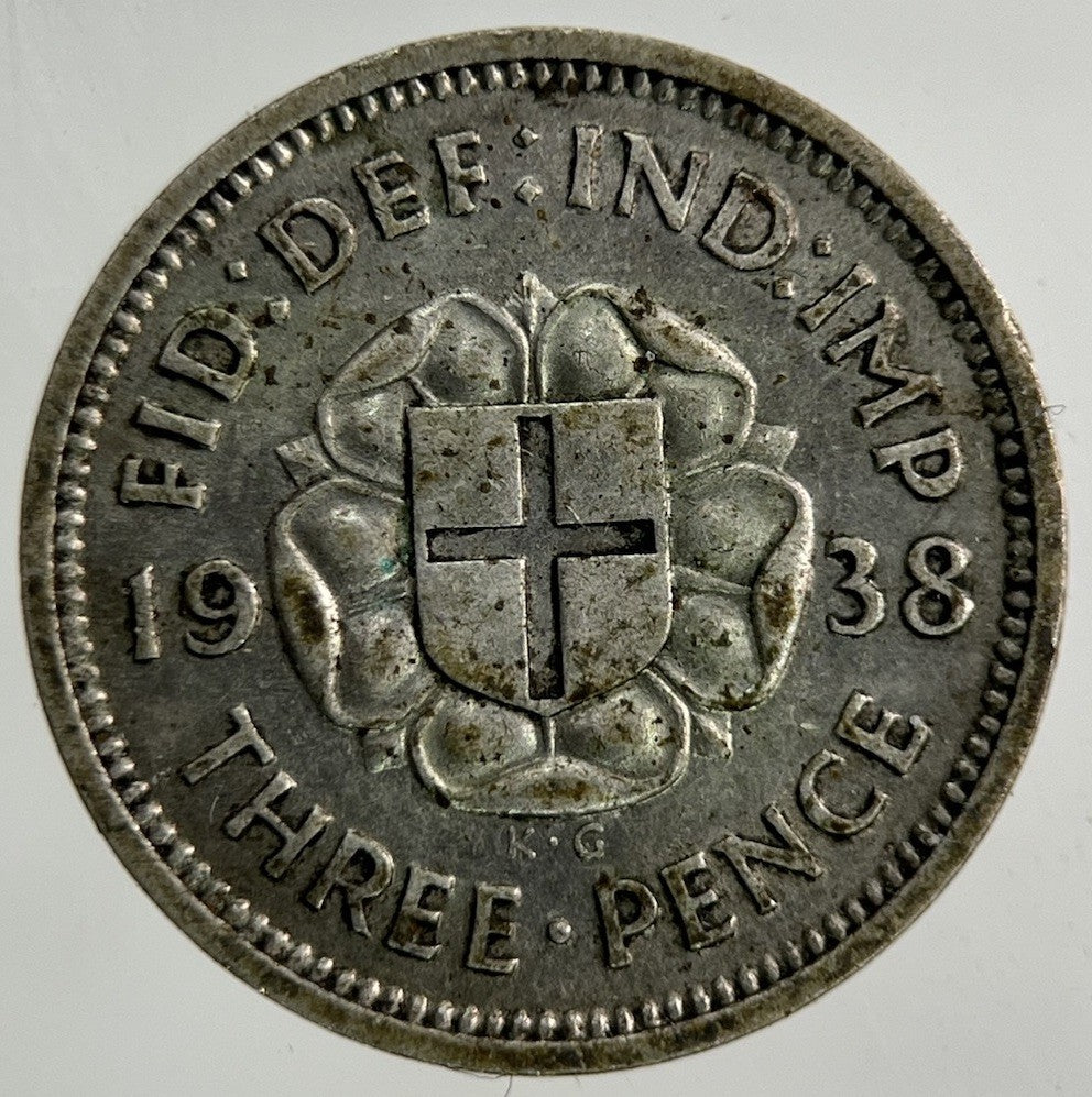 1938 George VI Threepence Silver Coin | Collectable Grade