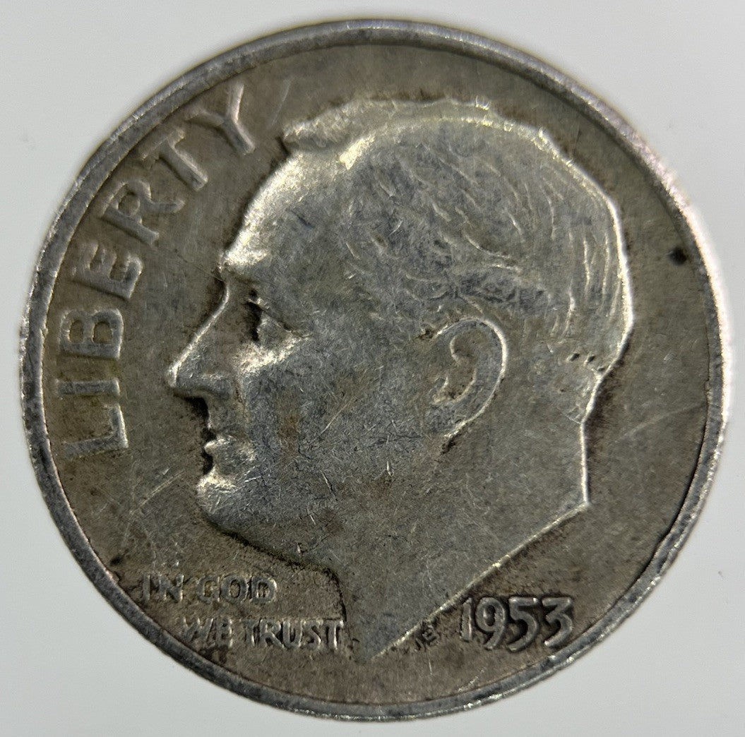 1953 US USA Roosevelt Dime Silver Coin | Collectable Grade