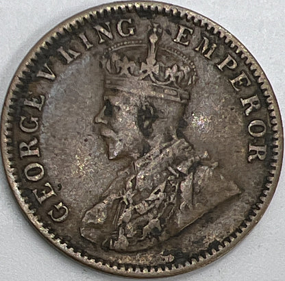 1936 India One Quarter 1/4 Anna Coin | Collectable Grade