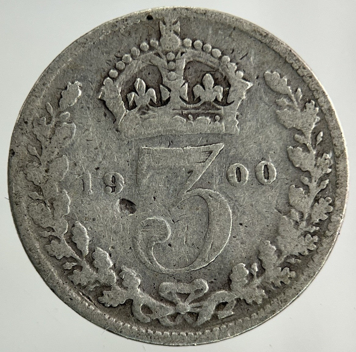 1900 Victoria Threepence Silver Coin | Collectable Grade