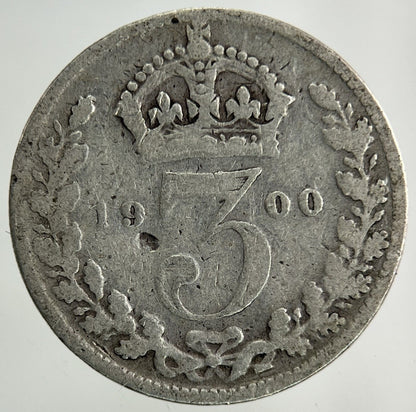 1900 Victoria Threepence Silver Coin | Collectable Grade