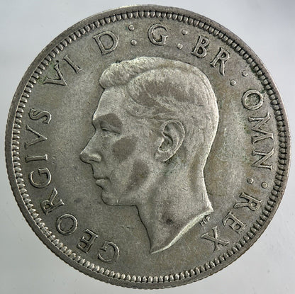 1939 George VI Half - Crown Silver Coin | Fine Collectable Grade