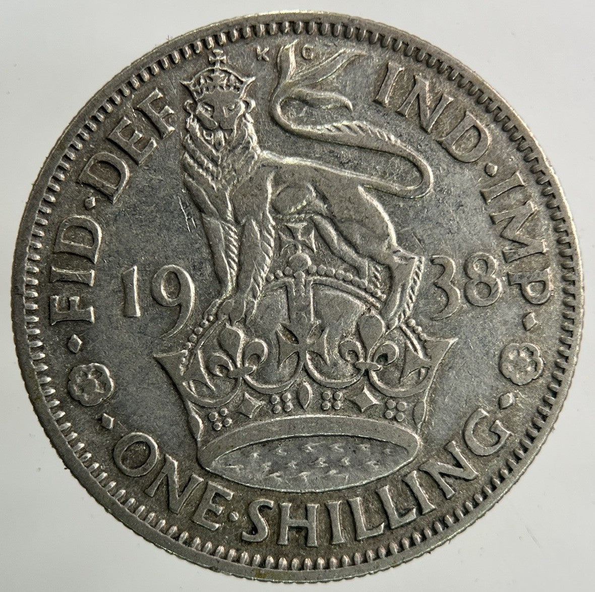 1938 George VI Shilling Silver Coin | Fine Collectable Grade