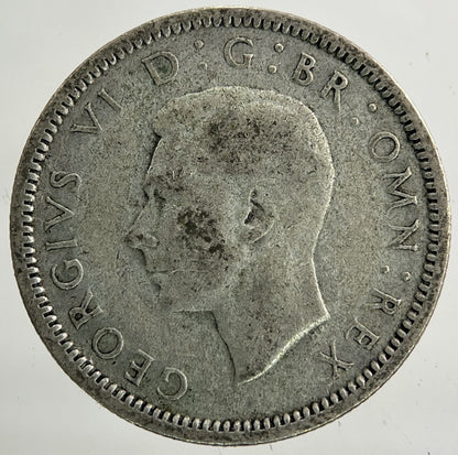 1944 George VI Sixpence Silver Coin | Collectable Grade