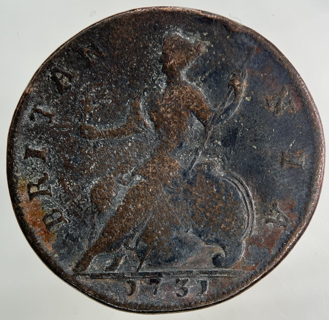 1731 George II 2nd Half - Penny Coin | Collectable Grade