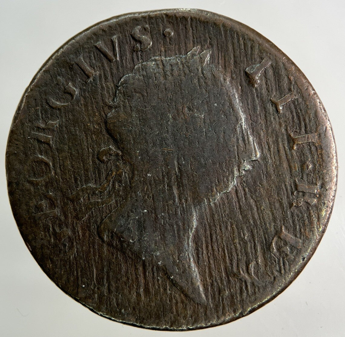 1766 Irish Half - Penny Coin | Fine Collectable Grade