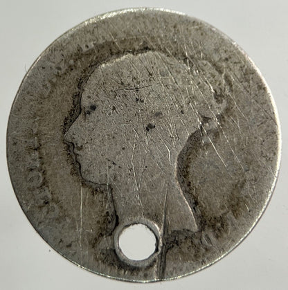 British Victoria Threepence Silver Coin | Worn Grade