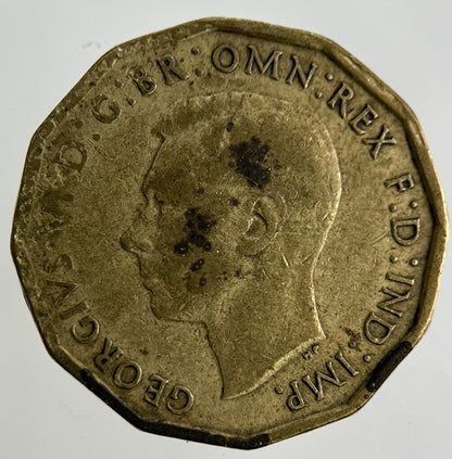 1941 George VI Brass Threepence Coin | Fine Collectable Grade