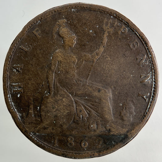 1862 Victoria Half - Penny Coin | Collectable Grade