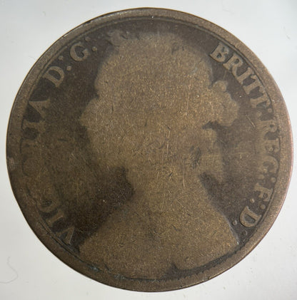 1881 Victoria One Penny Coin | Collectable Grade