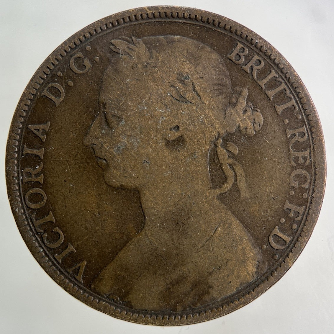 1889 Victoria One Penny Coin | Collectable Grade