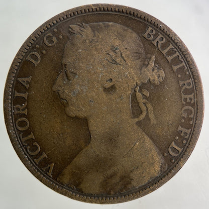 1889 Victoria One Penny Coin | Collectable Grade