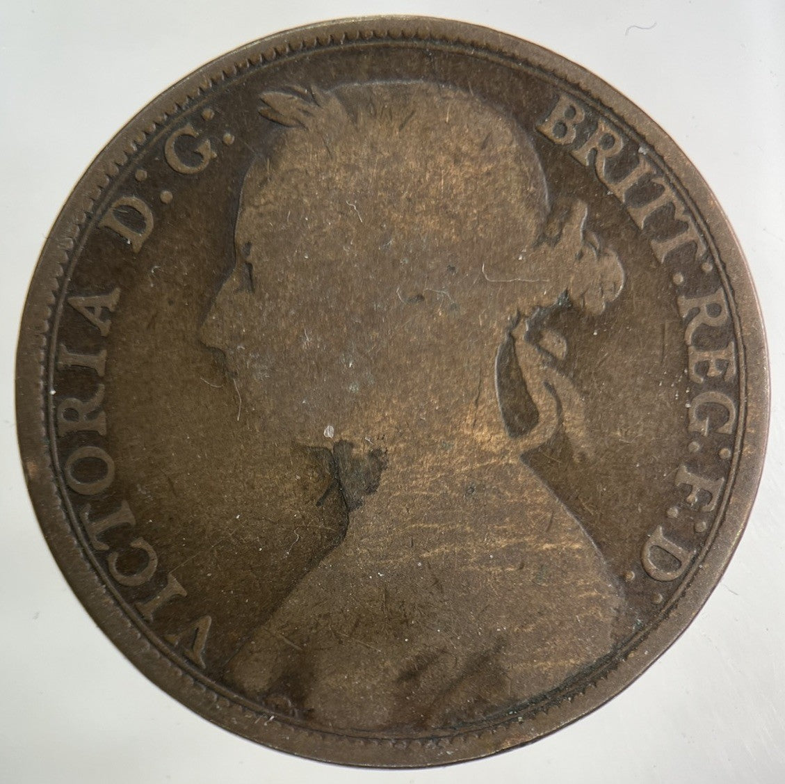 1891 Victoria One Penny Coin | Collectable Grade