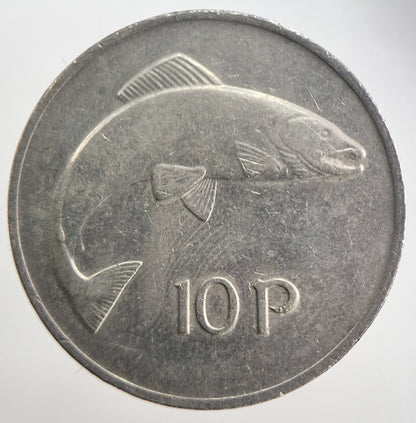 1980 Irish 10p 10 Ten - Pence Coin | Very High Grade