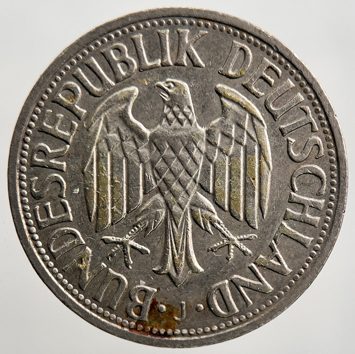 1971 - J Germany 1 One Mark Coin | Very High Grade