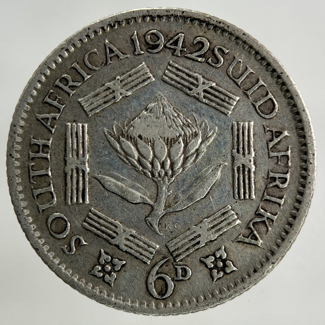 1942 South Africa Sixpence Silver Coin | Collectable Grade
