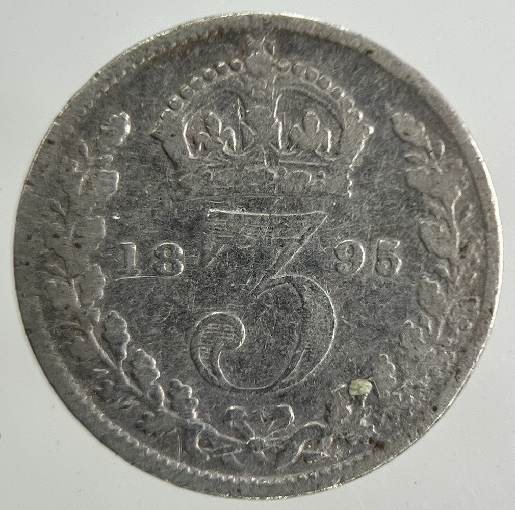 1895 Victoria Threepence Silver Coin | Collectable Grade