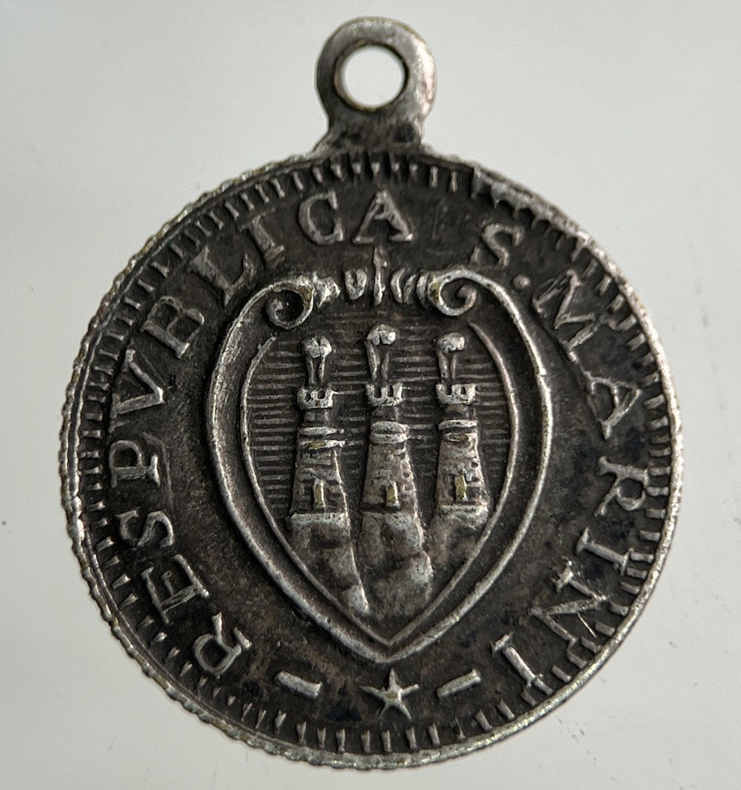 1698 Italy San Marino 1 Scudi Silver Token Coin | Fine Collectable Grade