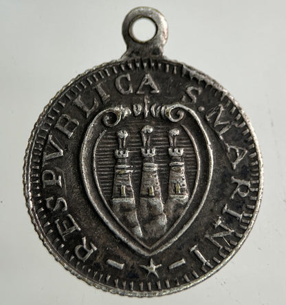1698 Italy San Marino 1 Scudi Silver Token Coin | Fine Collectable Grade
