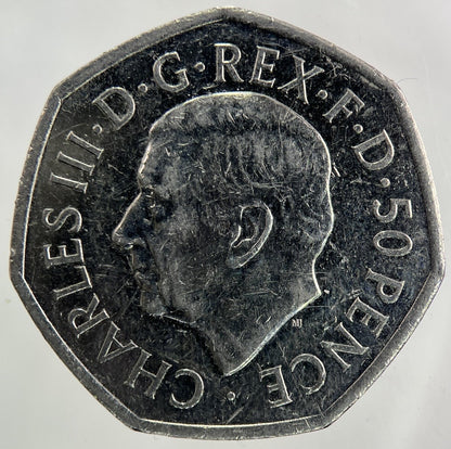 2022 Charles III 3rd Coronation 50p Fifty - Pence Coin | Collectable Grade