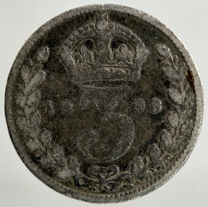1898 Victoria Threepence Silver Coin | Collectable Grade