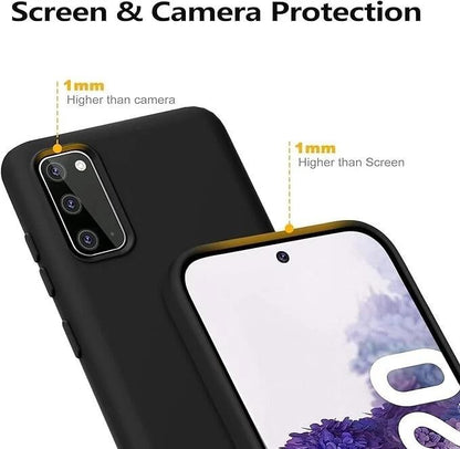 Samsung Galaxy S20 Black Bumper Silicone Shockproof Protective Case