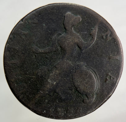 1734 George II 2nd Half - Penny Coin | Collectable Grade