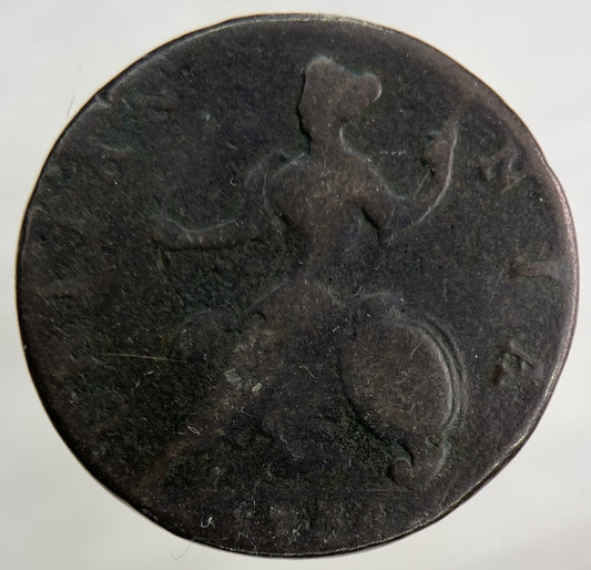 1734 George II 2nd Half - Penny Coin | Collectable Grade
