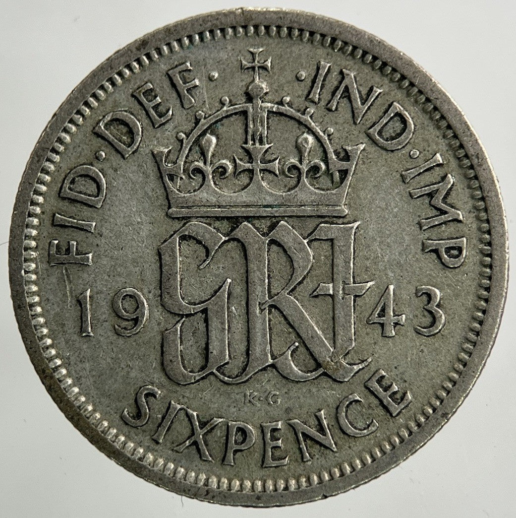 1943 George VI Sixpence Silver Coin | Collectable Grade