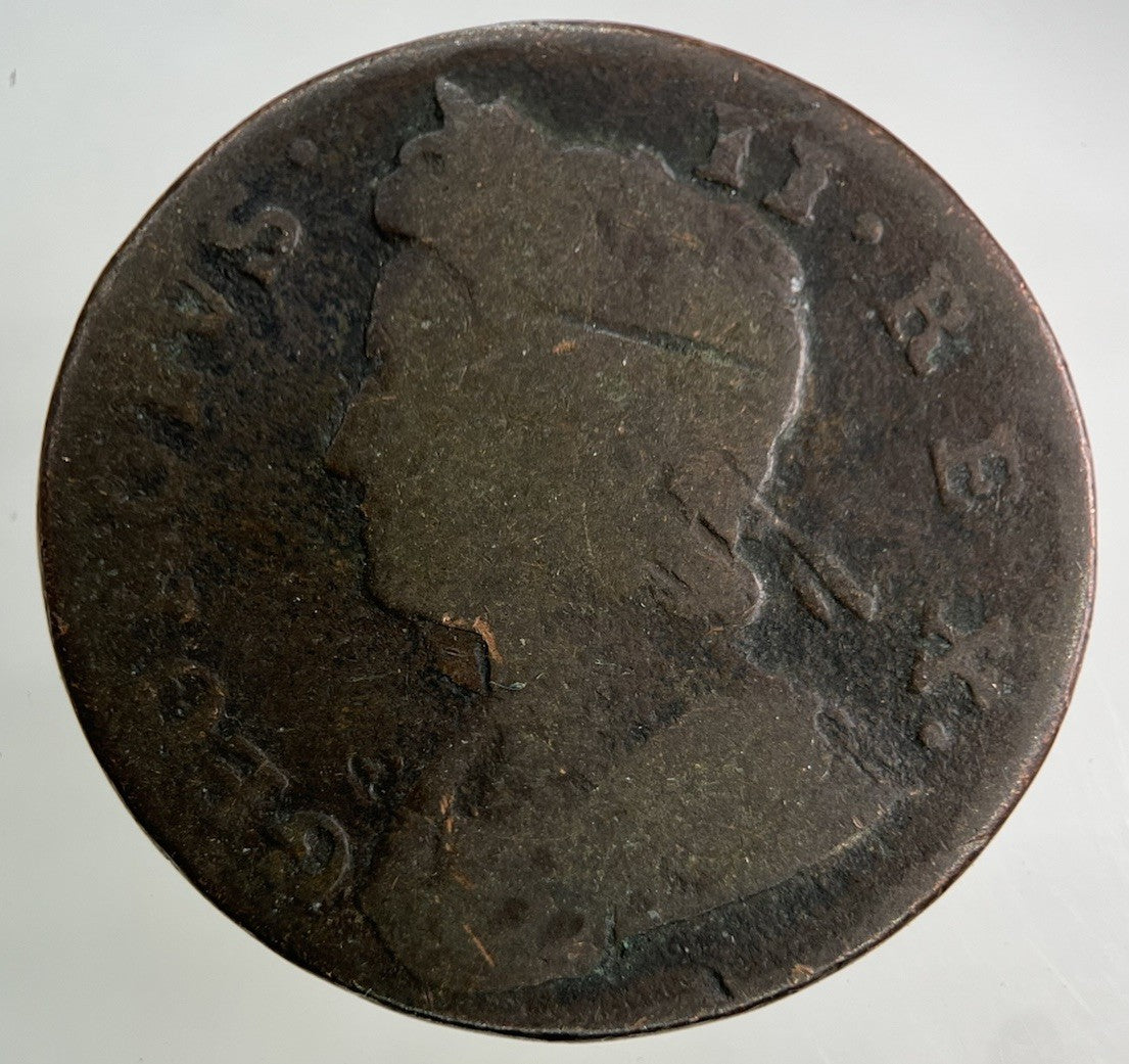 British George II 2nd Half - Penny Coin | Fair Grade