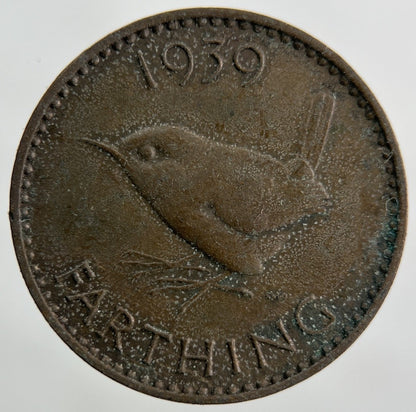 1939 George VI Wren Farthing Coin | Collectable Grade
