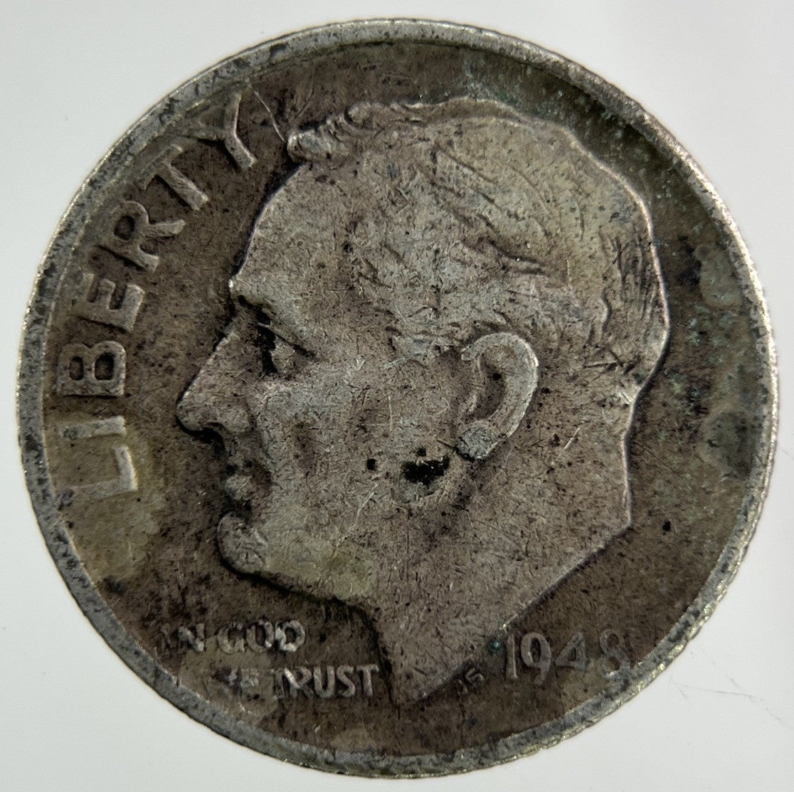 1948 - S US USA Roosevelt Dime Silver Coin | Collectable Grade