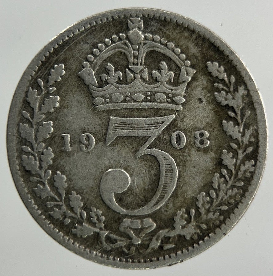 1908 Edward VII Threepence Silver Coin | Collectable Grade