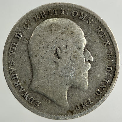 1908 Edward VII Threepence Silver Coin | Collectable Grade