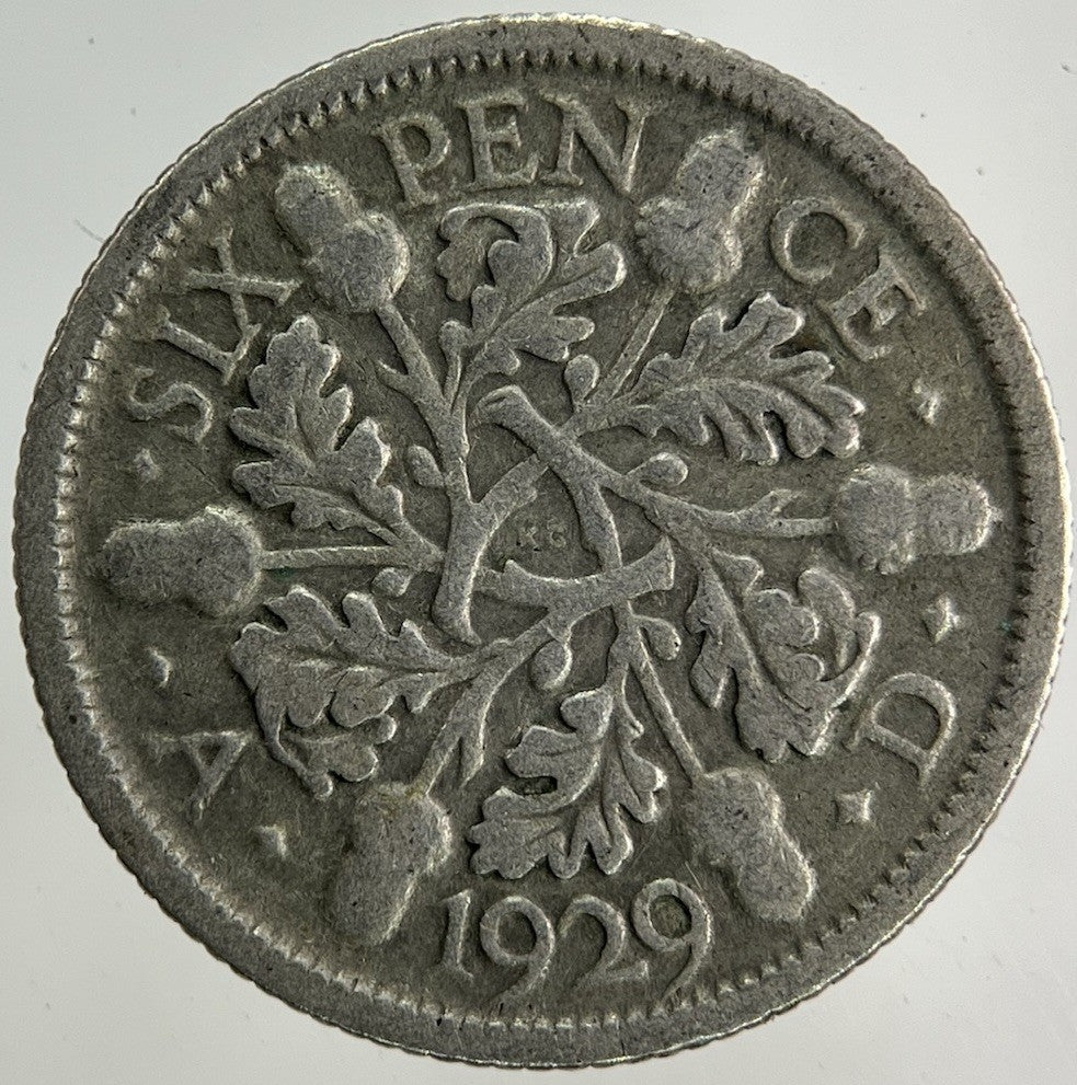 1929 George V Sixpence Silver Coin | Collectable Grade