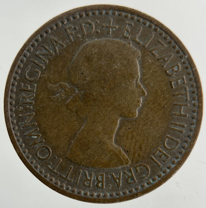 1953 Elizabeth II 2nd Wren Farthing Coin | Fine Collectable Grade